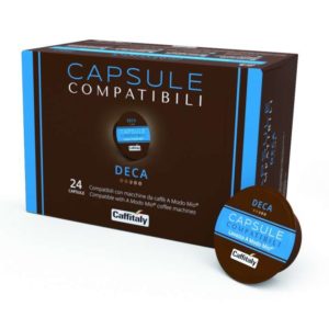 Confezione da 24 capsule Caffè Deca Lacapsula compatibili Lavazza A Modo Mio