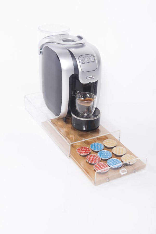 Iplan Coffee Deluxe 21 Base con portacapsule per macchine da caffè