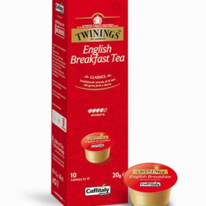 Confezione da 10 capsule originali Caffitaly System Twinings English Breakfast Tea Tè nero