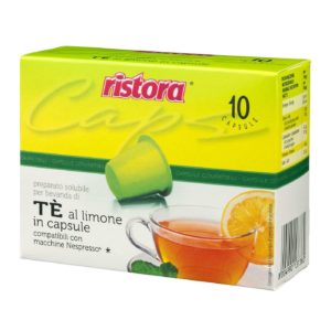 Preparato solubile per bevanda di tè al limone Ristora capsule compatibili Nespresso