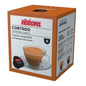 10 capsule di caffè macchiato compatibili Nescafé Dolce Gusto Ristora